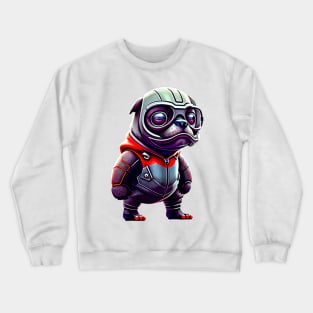 Cute Pug in Insect Costume - Adorable Pug Dressed up as Ant Hero Crewneck Sweatshirt